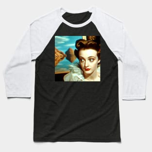 The Influence of Bette Davis Baseball T-Shirt